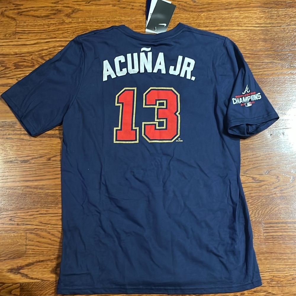 Nike MLB Kids Navy Acuña Jr. #13 Short Sleeve Tee